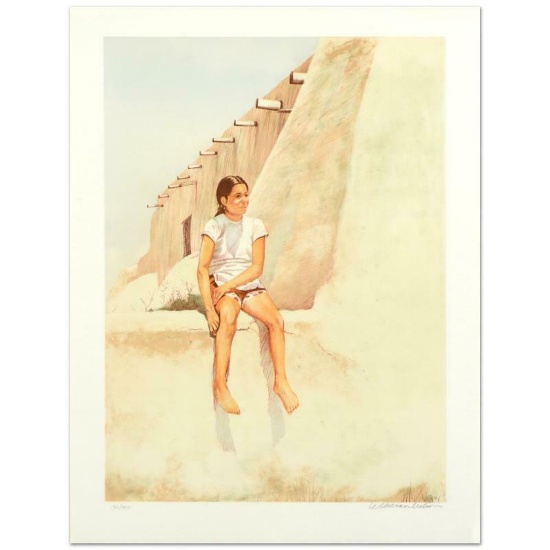 William Nelson, "Isleta Indian Girl" Limited Edition Lithograph, Numbered and Ha