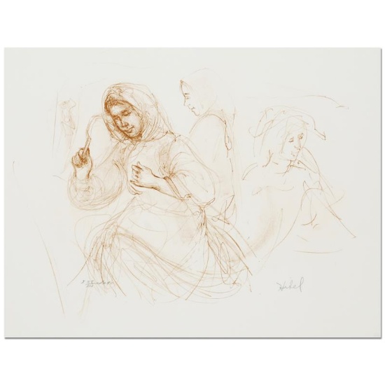 "Three Women in the Fields" Limited Edition Lithograph by Edna Hibel (1917-2014)
