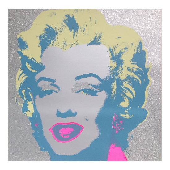 Andy Warhol "Diamond Dust Marilyn" Limited Edition Silk Screen Print from Sunday