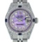 Rolex Ladies 26 Quickset Datejust Purple String Diamond Lugs And Sapphire Dateju