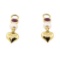 1.00 ctw Ruby and Pearl Earring Enhancers - 14KT Yellow Gold