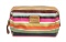 Coach Multicolor Legacy Stripe Satin Cosmetic Pouch