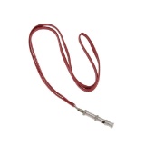 Hermes Red Leather Sifflet a Ultrason Pendant Necklace
