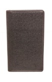Louis Vuitton Black Taiga Leather Long Checkbook Wallet