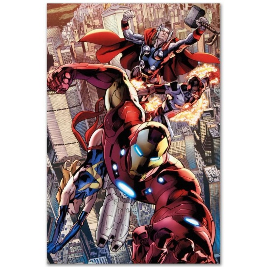 Marvel Comics "Avengers #12.1" Extremely Numbered Limited Edition Giclee on Canv