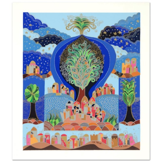 Ilan Hasson, "Tree of Life" Limited Edition Serigraph, Numbered and Hand Signed