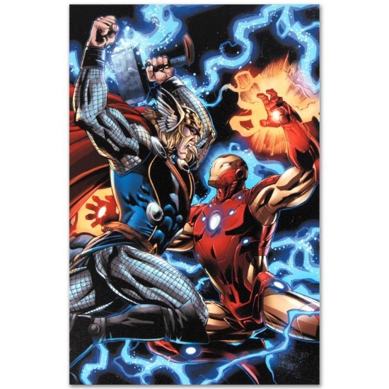 Marvel Comics "Iron Man/Thor #3" Numbered Limited Edition Giclee on Canvas by Sc