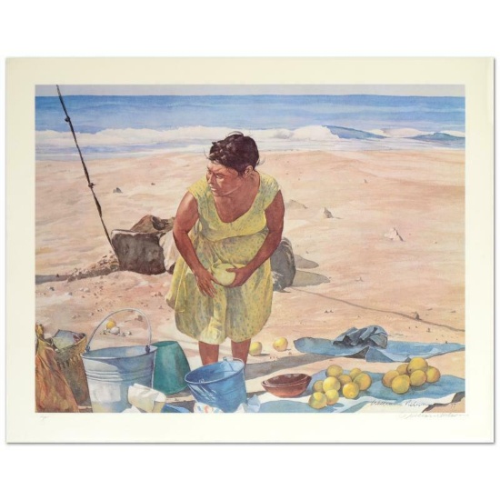 William Nelson, "Mexican Fruit Vendor" Limited Edition Serigraph, Hand Signed by