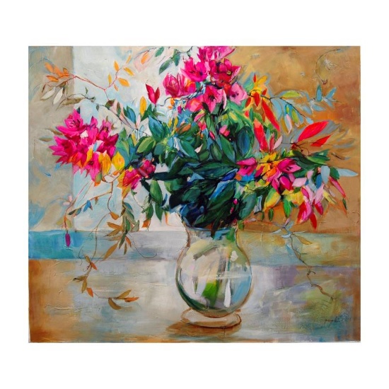 Lenner Gogli, "Abundant Blooms" Limited Edition on Canvas, Numbered and Hand Sig