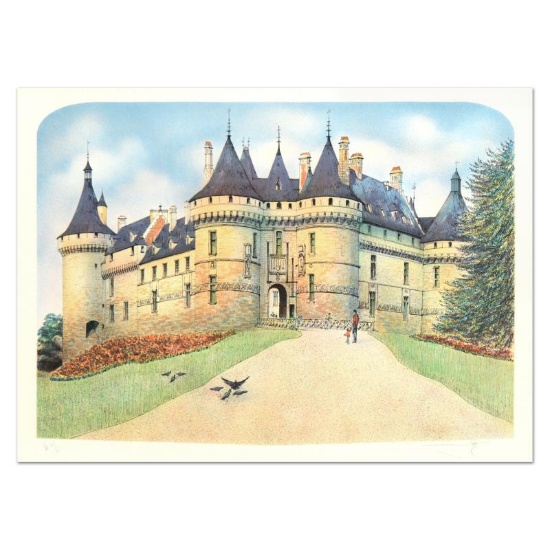 Rolf Rafflewski, "Chateau de Chaumont" Limited Edition Lithograph, Numbered and