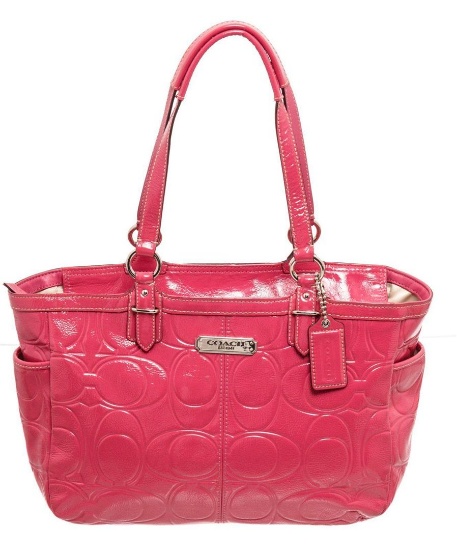 Coach Pink Patent leather Medium Shoulder Bag