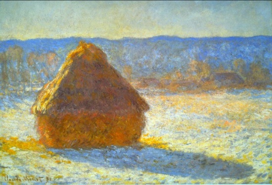 Claude Monet - Haystacks in Snow