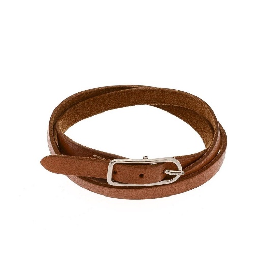 Hermes Brown Leather 1 Bracelet