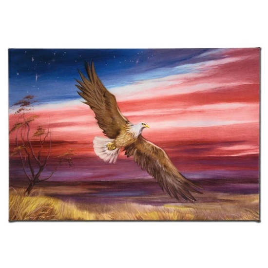 "Red White and Blue" Limited Edition Giclee on Canvas by Martin Katon, Numbered