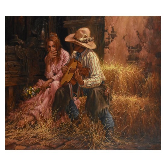 Larry Fanning, "The Boss' Daughter" Limited Edition on Canvas, AP Numbered and H