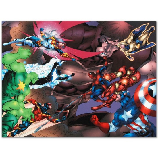 Marvel Comics "New Thunderbolts #13" Numbered Limited Edition Giclee on Canvas b