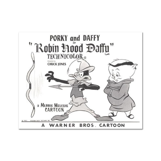 Chuck Jones "Robin Hood Daffy Lobby Card Litho" Limited Edition Lithograph.