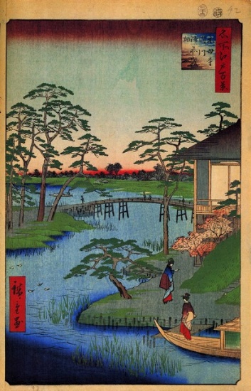 Hiroshige  - Mokuboji Temple