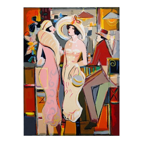 Isaac Maimon, "Dames Elegantes" Limited Edition Serigraph, Numbered and Hand Sig