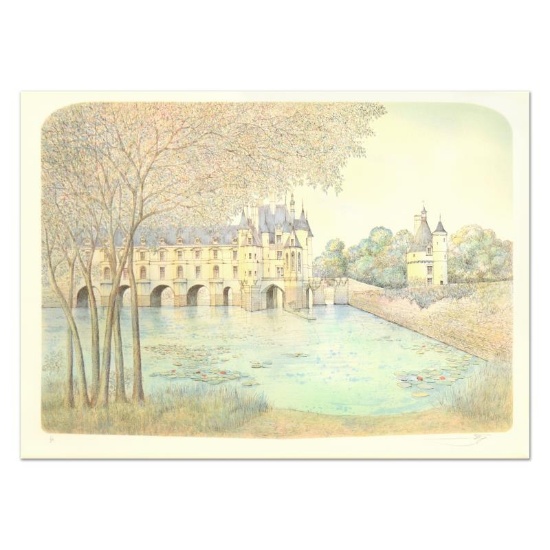 Rolf Rafflewski, "Chateau VI" Limited Edition Lithograph, Numbered and Hand Sign