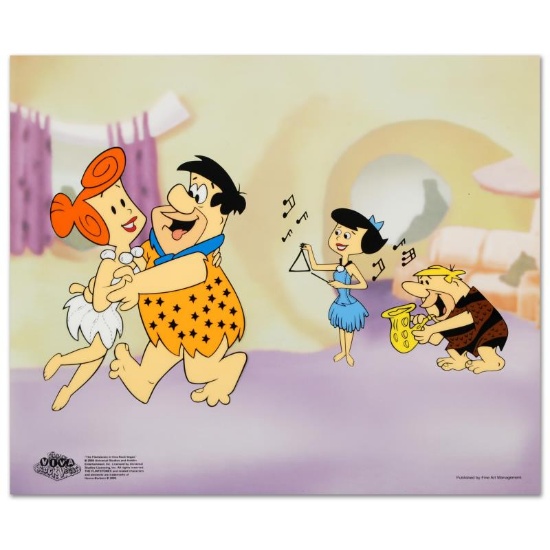 "Flintstones Jam Session" Limited Edition Sericel from the Popular Animated Seri