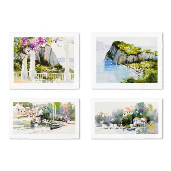 Marilyn Simandle, "Exotic Ports (Set of 4)" Limited Edition, Numbered and Hand S