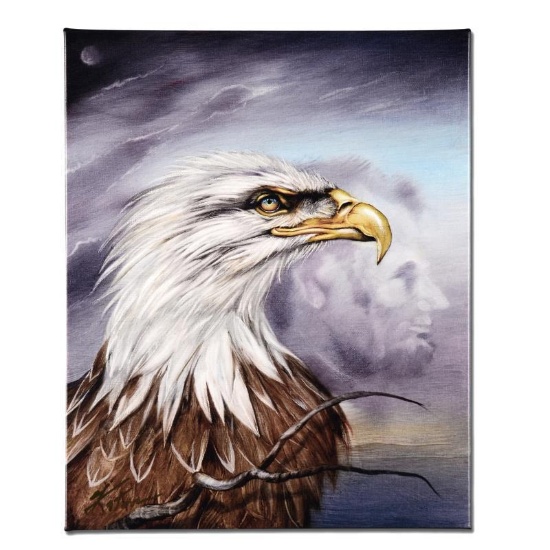 "Regal Eagle" Limited Edition Giclee on Canvas by Martin Katon, Numbered and Han