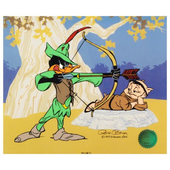 "Robin Hood: Bow & Error" Limited Edition Animation Cel with Hand Painted Color.