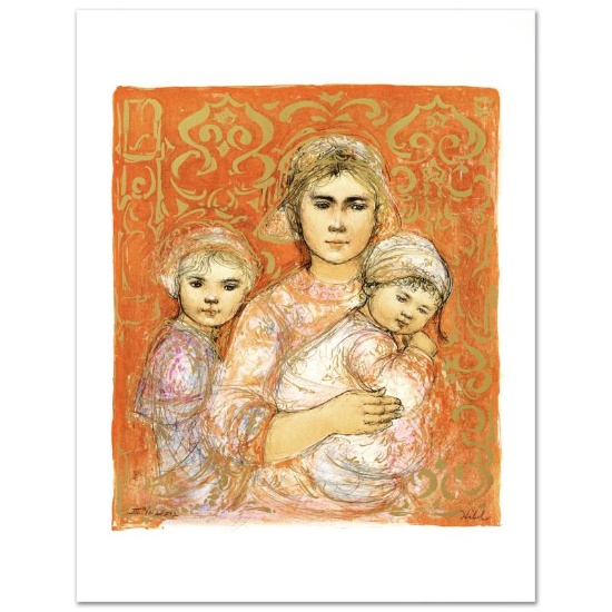 "Jenet, Mary and Wee Jenet" Limited Edition Lithograph by Edna Hibel (1917-2014)