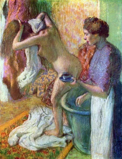 Edgar Degas - After Bathing #1