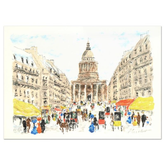 Urbain Huchet, "Pantheon" Limited Edition Lithograph, Numbered and Hand Signed.