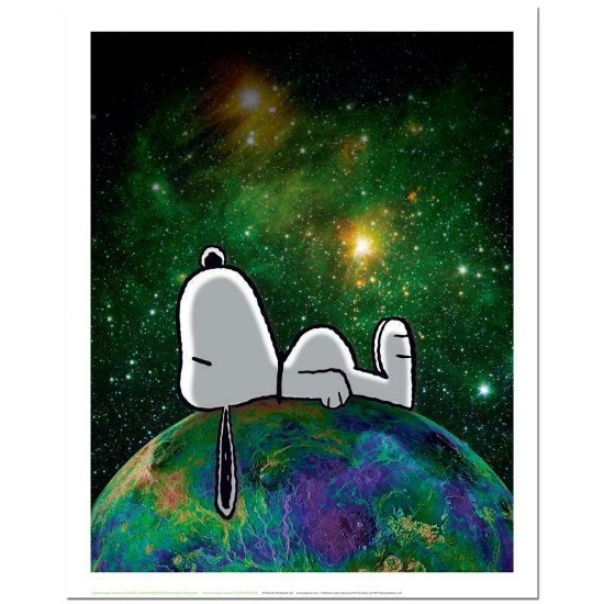 Peanuts, "On Top of the World" Hand Numbered Limited Edition Fine Art Print with