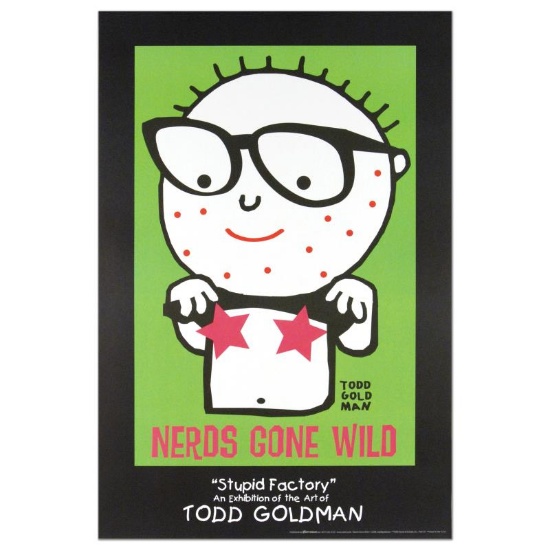 "Nerds Gone Wild" Collectible Lithograph (24" x 36") by Renowned Pop Artist Todd