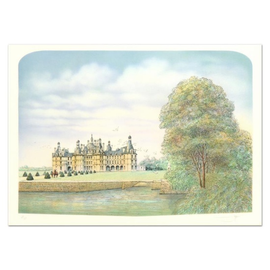 Rolf Rafflewski, "Chateau" Limited Edition Lithograph, Numbered and Hand Signed.