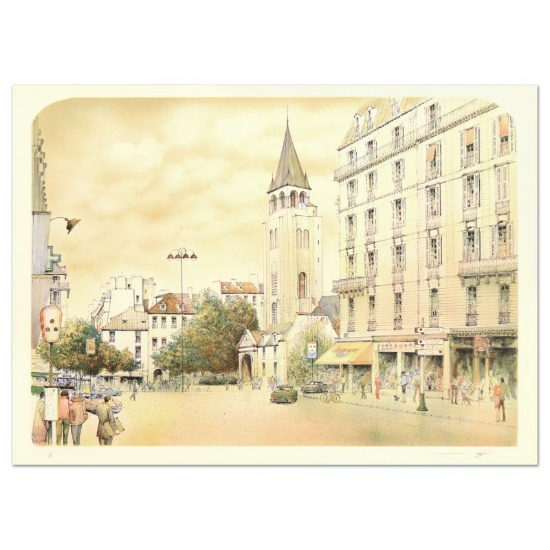 Rolf Rafflewski, "Paris" Limited Edition Lithograph, Numbered and Hand Signed.