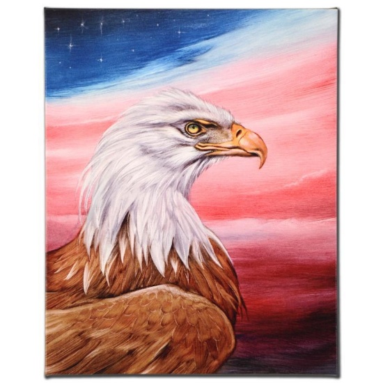 "The Eagle" Limited Edition Giclee on Canvas by Martin Katon, Numbered and Hand