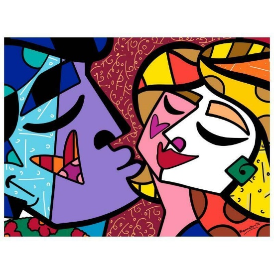 Romero Britto "Honey" Hand Signed Limited Edition Giclee on Canvas; COA