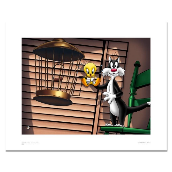 "Spotlight, Sylvester and Tweety" Numbered Limited Edition Giclee from Warner Br
