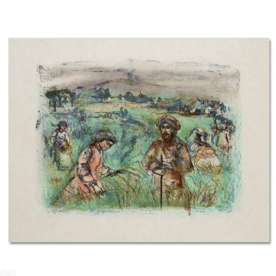 "Fields Near Chartres" Limited Edition Lithograph by Edna Hibel (1917-2014), Num