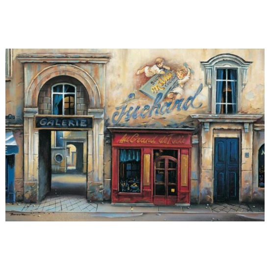 Alexander Borewko, "Galerie" Hand Signed Limited Edition Giclee on Canvas with L