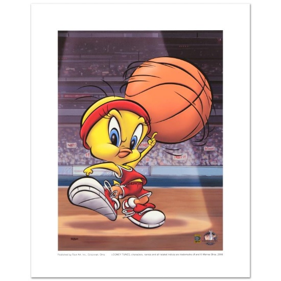 "Roundball Tweety" Limited Edition Giclee from Warner Bros., Numbered with Holog
