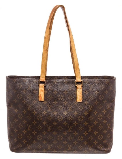 Louis Vuitton Brown Epi leather Monogram Luco Tote Bag