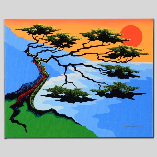"Sunset" Limited Edition Giclee on Canvas by Larissa Holt, Numbered and Signed.