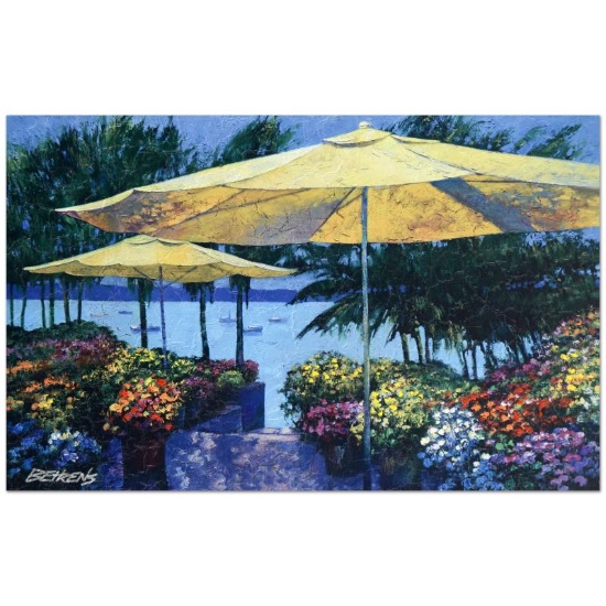 Howard Behrens (1933-2014), "Flowers by the Sea" Limited Edition Hand Embellishe