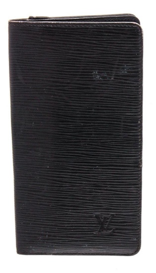 Louis Vuitton Black Epi Leather Long Cardholder