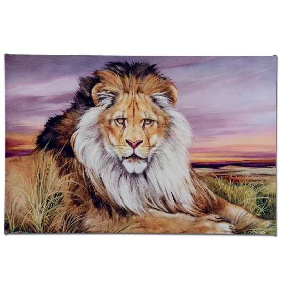 "African Lion" Limited Edition Giclee on Canvas by Martin Katon, Numbered and Ha