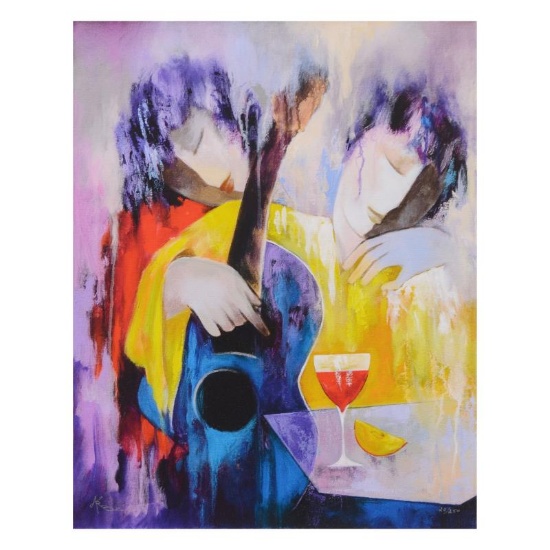 Arbe, "Interlude" Limited Edition on Canvas, Numbered and Hand Signed with Certi