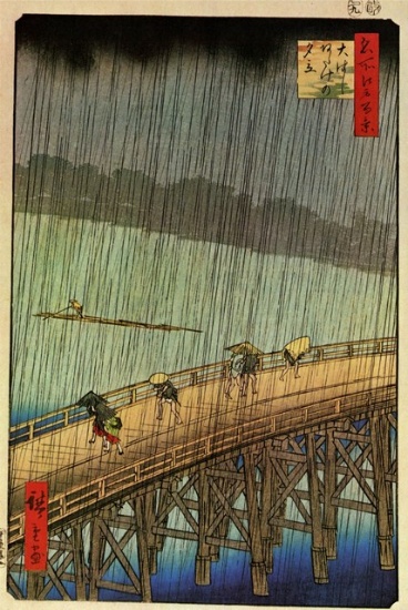 Hiroshige Falling Rain