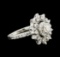 1.44 ctw Diamond Ring - 14KT White Gold