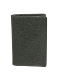 Louis Vuitton Green Taiga Leather Passport Holder Wallet